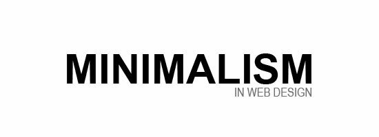 minimalism in web design minimalism in web design